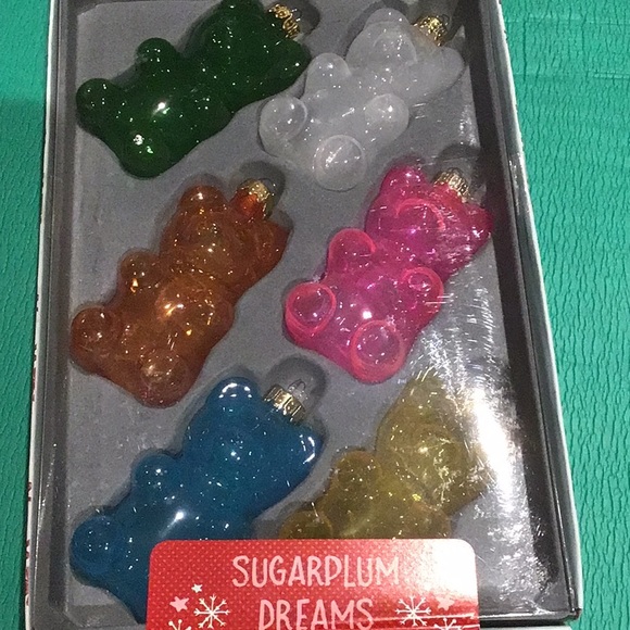 Colorful Gummi Bear ornament set. Sugarplum dreams. New in box. - Picture 2 of 4